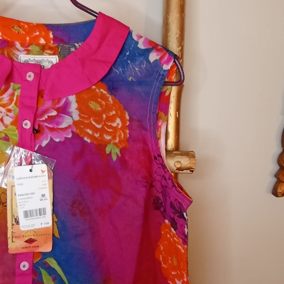 💚 Lee Cooper Neon Floral Top - Picture 13 of 16